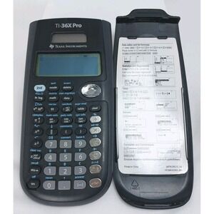 Texas Instruments TI-36X Pro Scientific Calculator Black with Cover TESTED WORKS